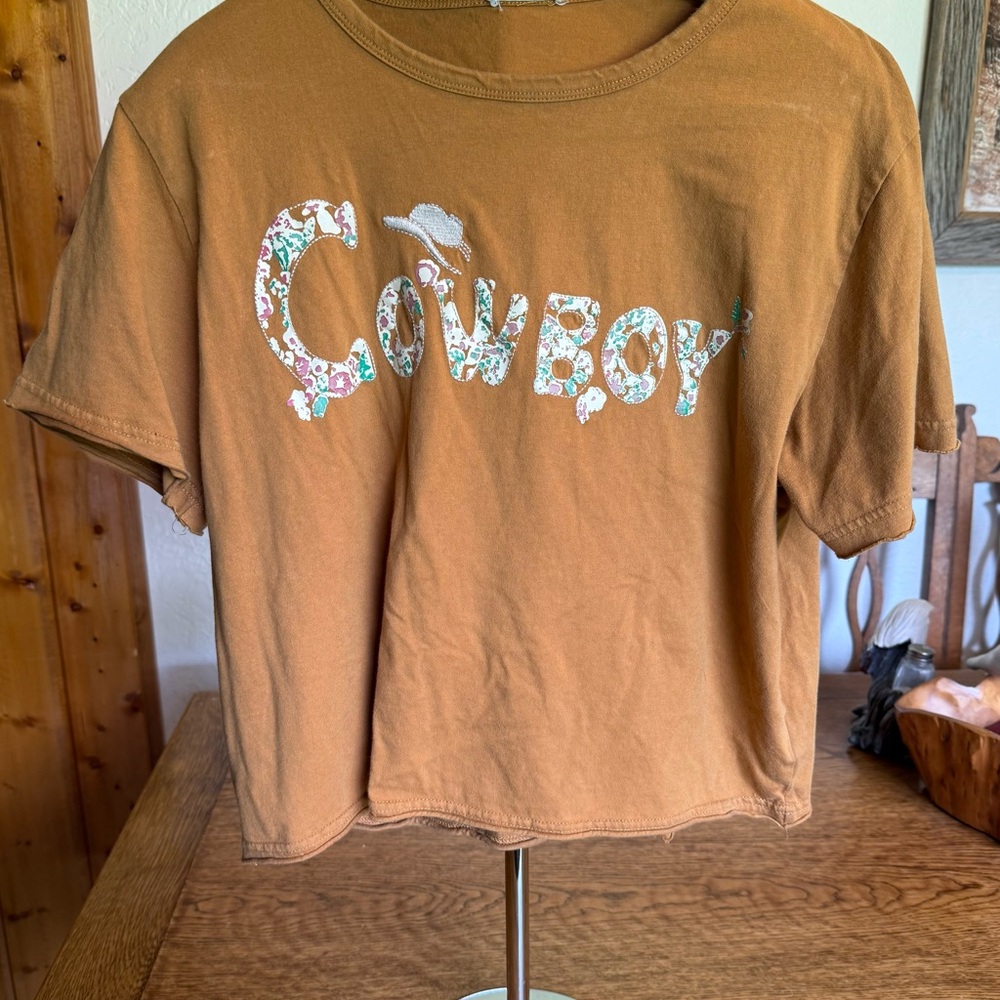 Miss Me Brown Short Sleeve Tee